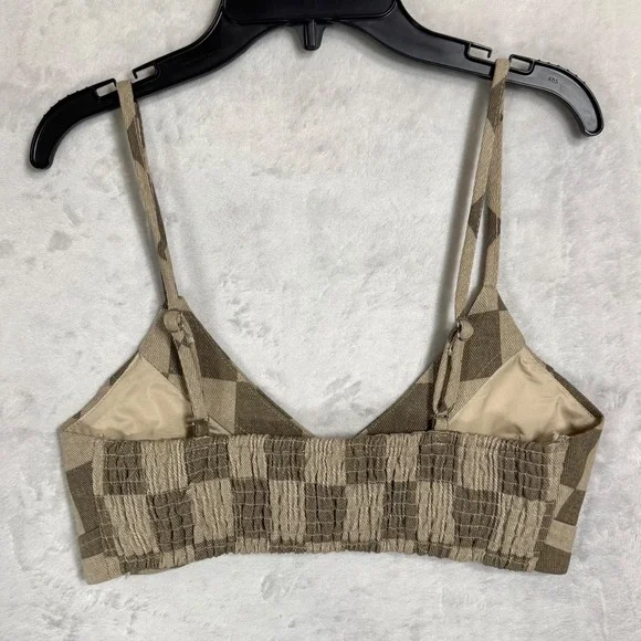 NWT Fashion Nova 3 Pc Checkered Plaid Skirt Set Size L Crop Top Jacket Skater - Picture 10 of 16